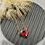 David Yurman 8mm Ruby Heart Diamond Pendant Necklace