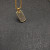 David Yurman Gold Tone Pav&Atilde;&copy; Black Diamond Tag Necklace