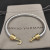 David Yurman 5mm Gold-Tone Hook-End Cuff Bracelet