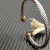David Yurman 5mm Silver Cable Bracelet with Gold Station and Five-Row Pav&Atilde;&copy; Champagne Diamond Accent