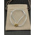 David Yurman Light Blue Double Ring Gold Nylon Cord Bracelet
