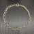 David Yurman Gold and Silver Cable Blue Sapphire Necklace 50cm