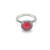 David Yurman Four-Prong Square Red Diamond Ring