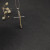 David Yurman Silver and Gold Cross Pendant Necklace with Cable Bar Details
