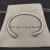 David Yurman 4mm Gold and Silver Cable Cuff Bracelet with Smooth Round End Caps