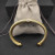 David Yurman 7mm Gold-Tone Beaded Cable Bracelet with White Diamond Accents