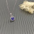 David Yurman Sterling Silver 17.8mm Round Pav&Atilde;&copy; Lapis Lazuli Necklace