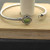David Yurman 3mm Cable Classic Four-Point Green Diamond Cuff Bracelet