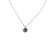 David Yurman Silver Diamond Letter W Round Pendant Necklace, Length 42cm + 3cm + 3cm