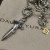 David Yurman Dagger / Sword Pendant Necklace