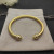 David Yurman 5mm Gold Pav&Atilde;&copy; Diamond Round Cuff Bracelet, Fits Wrist Size 16cm - 20cm