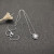 David Yurman 7mm Cable Twist Square White Agate Pendant Necklace, 1.5mm Chain, Length 45cm + 5cm