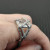 David Yurman White Crystal Bezel Gemstone Ring