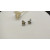 David Yurman Gold and Silver Interlocking Heart Stud Earrings, 11mm