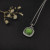 David Yurman 14mm Cushion-Cut Center Stone Necklace with Green Pav&Atilde;&copy;