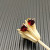 David Yurman 8mm Ruby Heart Stud Earrings