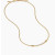David Yurman Gold Bezel Smile Necklace, 2mm Chain, 45+5cm Adjustable Length
