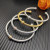 David Yurman 4mm Gold and Silver Rose Gold Single Bead Bracelet