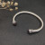 David Yurman 5mm Cable Classics Rotating Red Diamond Cuff Bracelet