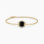 David Yurman Gold Pav&Atilde;&copy; Black Onyx Round Charm Bracelet