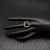 David Yurman Gold 14mm Square Black Pav&Atilde;&copy; Diamond Ring