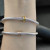 David Yurman 4mm Gold and Silver Rose Gold Single Bead Bracelet