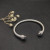 David Yurman 5mm Half-Pav&Atilde;&copy; Cable Cuff Bracelet Black Diamonds