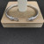 David Yurman 5mm Sterling Silver Cable Hook Cuff Bracelet with Diamond Accent