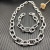 David Yurman Silver Madison Chain Diamond Accent Necklace 50cm