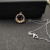 David Yurman Gold and Silver Rotating Hook Diamond Pendant Necklace, 1.5mm Chain, Length 45cm + 5cm