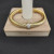 David Yurman 7mm Gold-Tone Beaded Cable Bracelet with White Diamond Accents