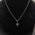 David Yurman Petite X Cross Diamond Necklace, 1.5mm Chain, 45+5cm Adjustable Length