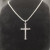 David Yurman Sterling Silver Cross Pendant Necklace