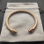 David Yurman 5mm Brown Colorful Enamel Cuff Bracelet, Fits Wrist Size 16cm - 20cm