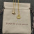 David Yurman Silver Diamond Letter N Round Pendant Necklace, Length 42cm + 3cm + 3cm