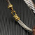 David Yurman 5mm Gold Pav&Atilde;&copy; Hook Head Bracelet