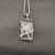 David Yurman White Crystal Bezel Necklace, 3mm Chain, 50+5cm / 60+5cm Adjustable Length