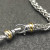 David Yurman 6mm Gold and Silver Hook Clasp Necklace