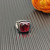 David Yurman Sterling Silver 14mm Square Red Diamond Ring