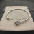 David Yurman 3mm Cable Classic Four-Point Diamond White Diamond Cuff Bracelet