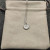 David Yurman Silver Diamond Letter A Round Pendant Necklace, Length 42cm + 3cm + 3cm