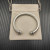 David Yurman 7mm Sterling Silver Oval Pav&Atilde;&copy; Cable Cuff Bracelet