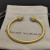 David Yurman Gold 4mm Pav&Atilde;&copy; Diamond Geometric Edge Bracelet, Fits Wrist Sizes 16&acirc;20cm