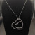 David Yurman 38mm Double Heart Silver Necklace