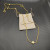 David Yurman Gold Clover Sweater Necklace 90cm Long Chain