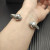 David Yurman 7mm Sterling Silver Oval Pav&Atilde;&copy; Cable Cuff Bracelet