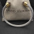 David Yurman 5mm Gold Cable Bracelet with Purple Diamonds