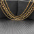 David Yurman Gold 29mm Multi-Row Chain Necklace