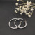 David Yurman Silver Large Cable Hoop Earrings