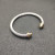 David Yurman 5mm Gold and Silver Gold End Cuff Bracelet, Fits Wrist Size 16cm - 20cm